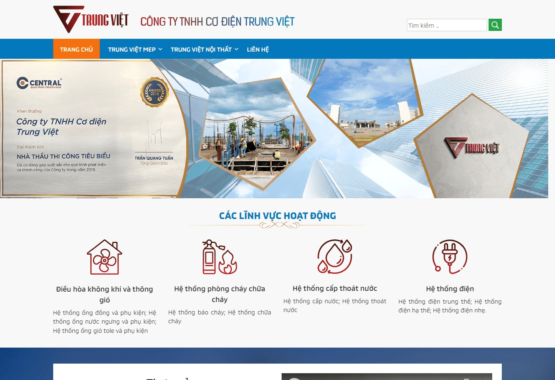 Mẫu web công ty – doanh nghiệp Trung Việt